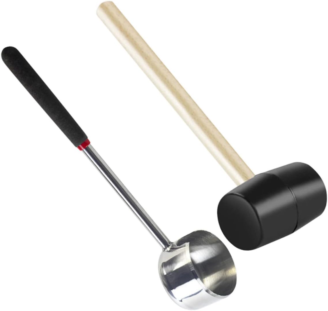 2pcs Stainless Steel Coconut Opener Kitchen Supplies Puncher Tool Stainless Steel Coconuts Opening Tools Shell Opener Puncher Coconuts Tools Meat Household Rubber Cutter