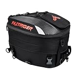 Zkydhbd Bolsa para asientos traseros de motocicleta con correa ajustable, adecuada para cascos, soporte de almacenamiento, mochila, bolsa de viaje expandible esencial para motocicleta