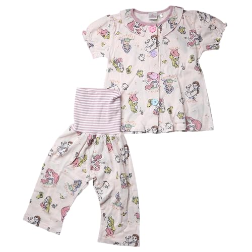 [ディズニー] プリンセス パジャマセット 半袖+8分丈パンツ 95