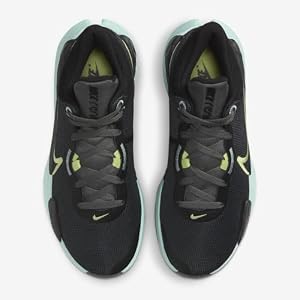 NIKE Renew Elevate III Tênis de basquete, Preto/Amarelo Pastel