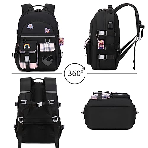 Acesak Backpack For Girls - Bookbag Backpacks Schoolbag For Girls Kids Teen Women Casual Laptop Travel Daypacks - School Bag Elementary Middle School College Cute Backpack With Lunch Box #TOP4