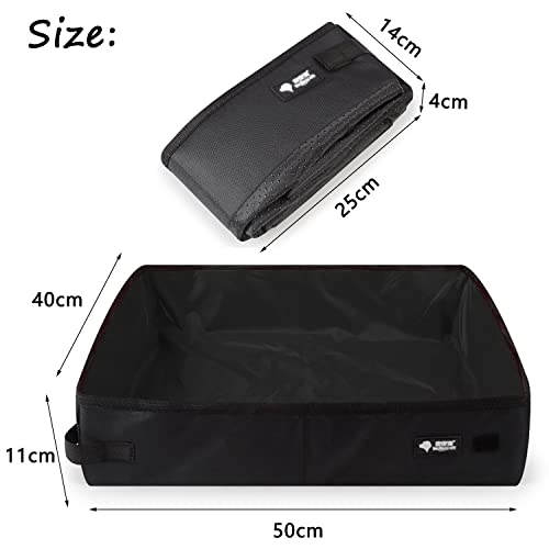 Portable Cat Travel Litter Tray, XXL Foldable Travel Cat Litter Box 50 x 40 cm, Large, Waterproof - Image 3
