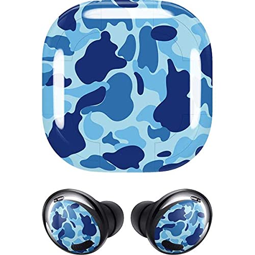 Skinit Decal Audio Skin Compatible with Galaxy Buds Pro Originally Designed Light Blue Street Camo Design