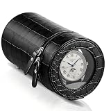 Automatic Single Travel Watch Winder for Rolex and Other Watches, Black