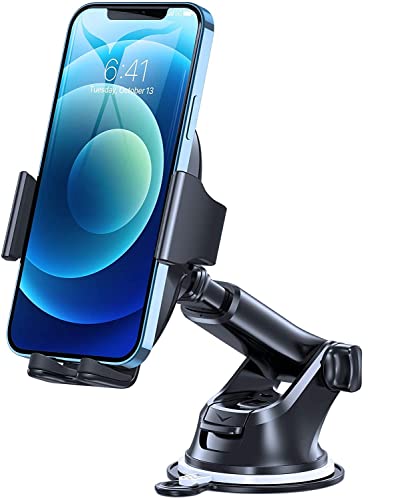 DGN Strong Universal Car Phone Mount for Dashboard & Windshield, Adjustable Arm, Handsfree Phone Stand, Upgraded Strong Design, Compatible with iPhone 13 12 11 Pro Max Xs XR X 8, Galaxy s20 Note 10 9