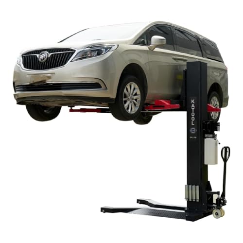 SPL700 Single Post Mobile Car Lift, 7000 lb...