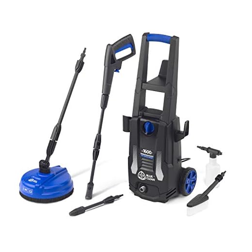 AR Blue Clean Hidrolimpiadora de Alta Presión con Patio Cleaner y Cepillo Fijo e-1600P (1600 W, 125 bar, 420 l/h)
