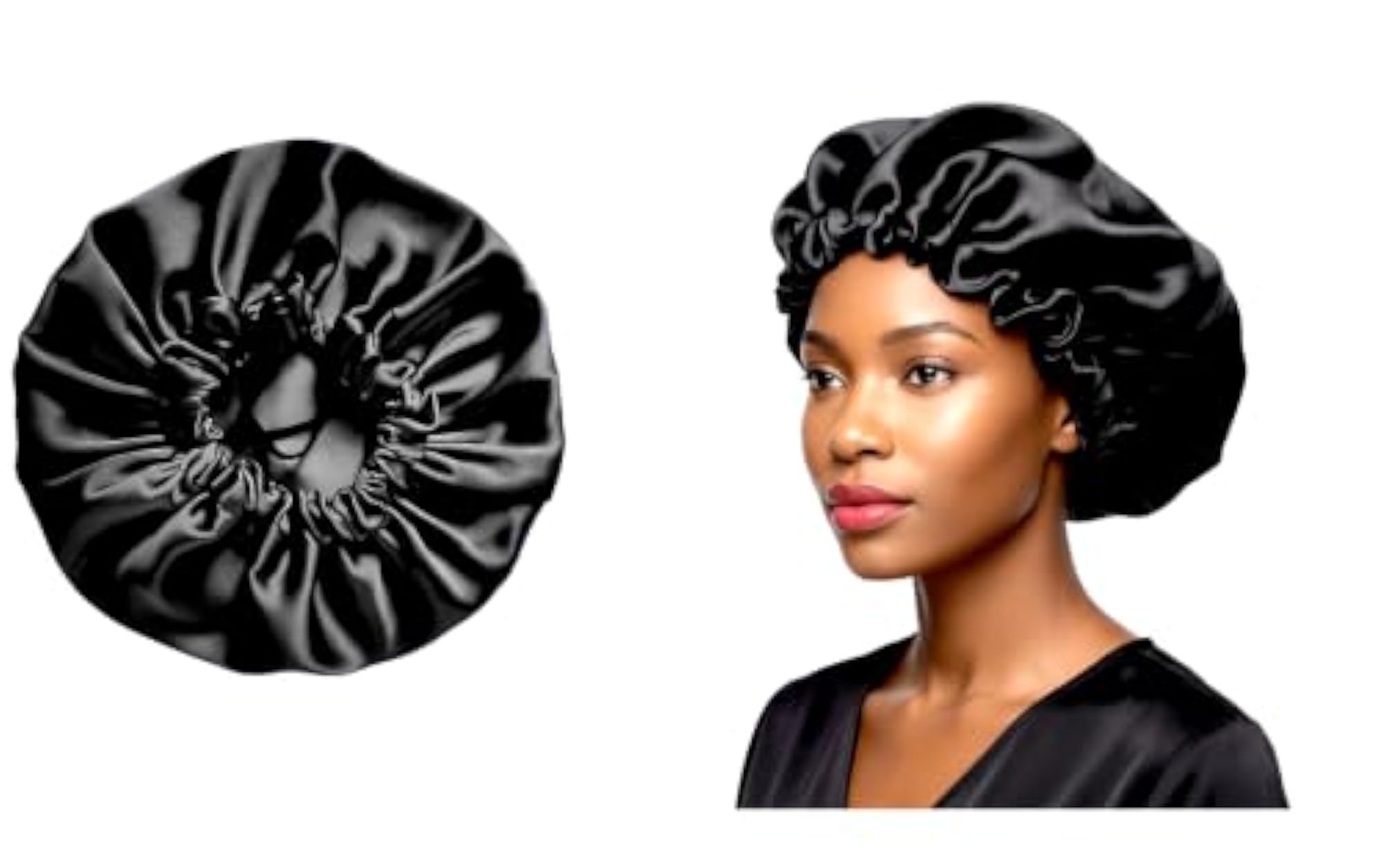 Handmade Pure Satin Reversible Sleep Cap for Women