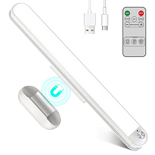 Bunk Bed Lights, 3 Colors 2400Mah 5W, Dimmable Touch 30 Led Light Bar With Remote Stick On Night Lamp For Kids, Wall Reading, Headboard, Bedroom, Rechargeable Under Cabinet Lighting #TOP4