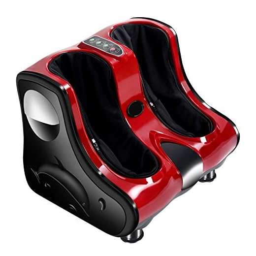 ARLIME Foot and Calf Massager Machine with Shiatsu Kneading Rolling Vibration Heating Massager for Tired Feet, Leg, Calf, Deep Kneading Therapy, Relaxation Vibration, Rolling, Stimulate Blood