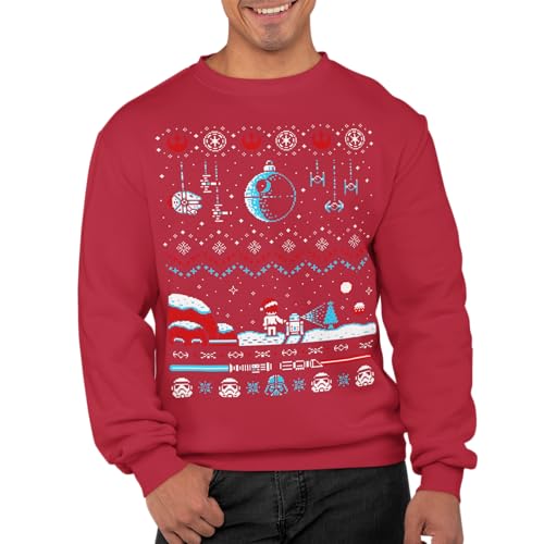 Graphic Impact Inspired Space War Theme Galaxy Spray Ugly Xmas...