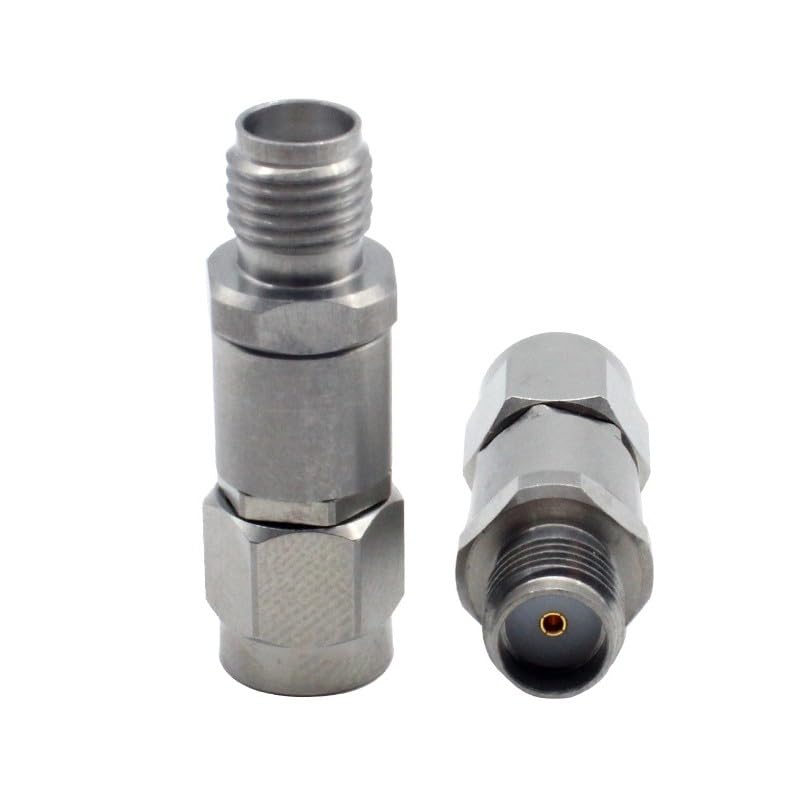 Prise mâle 2,92 mm vers SMA femelle Adaptateur coaxial RF en acier inoxydable 18 GHz haute performance