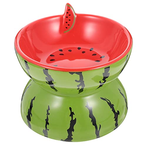 Toddmomy Adorable Cat Bowl Wear Resistant Elevated Pet Feeding Dish Reusable Design for Cats and Dogs Easy to Clean for Mealtime