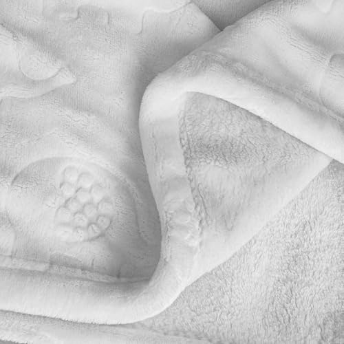 Image of BORITAR Baby Blanket for Boys Girls Ultra Soft Fleece Warm and Lightweight Elephant Animal Blankets for Infant Toddler Newborn, 30x40 Inch, Grey