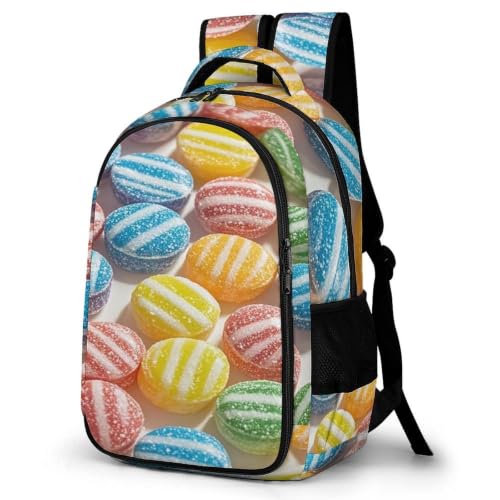 Mochila de día Rainbow Candy para estudiantes universitarios y escapadas de fin de semana