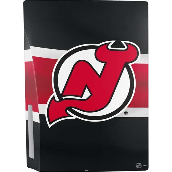 Skinit Decal Gaming Skin Compatible with PS5 Bundle - Officially Licensed NHL New Jersey Devils Jersey Design
