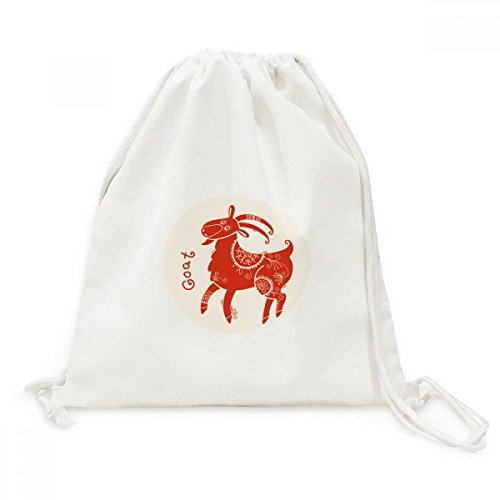 Sac à dos cordon toile rouge zodiaque mouton contre sacs lourds