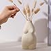 Hey_you Menschlicher Körper Vase, 16 cm weiblicher Körper Keramik Blumenvase Blumenbehälter für Home Office Dekor, Geschenk für Valentinstag Hochzeit Einweihungsparty Dekoration
