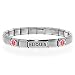 Dolceoro ELIQUIS Medical Alert ID Bracelet - Stretchable Modular Charm Link - Stainless Steel