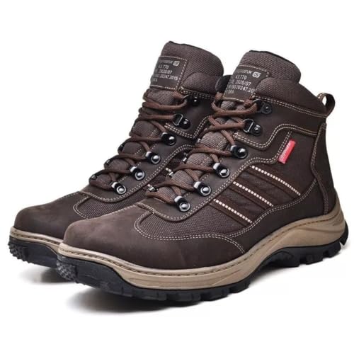 Bota de Segurança em Couro para Trabalho com Laudo Inmetro Café 39