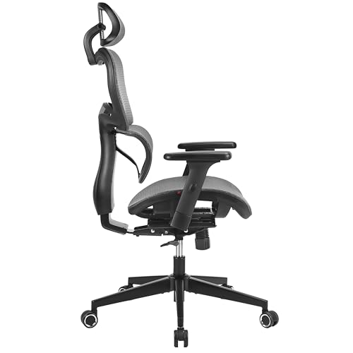 Cadeira Office DT3 Alera+, ergonomica em Mesh Vidartex™, apoio de cabeça 2D, braços 3D, apoio lombar