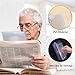 Garneck 3X Magnifying Sheet for Seniors Reading: 1. 8x8. 3 Inch Plastic Fresnel Lens Full Page Flat Magnifier Clear Magnifying Bookmark Card for Small Prints, Books, Newspapers, Maps