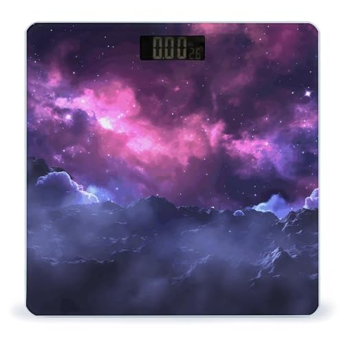 Báscula Digital para Baño Magic Galaxy Sky Morada miniatura 1