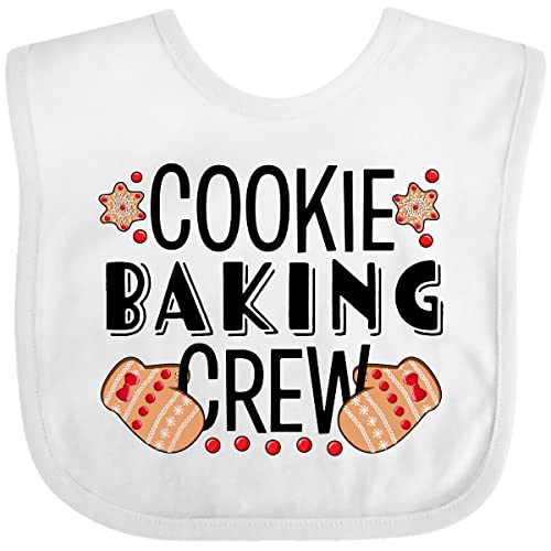inktastic Christmas Cookie Baking Crew with Oven Mitts Baby Bib