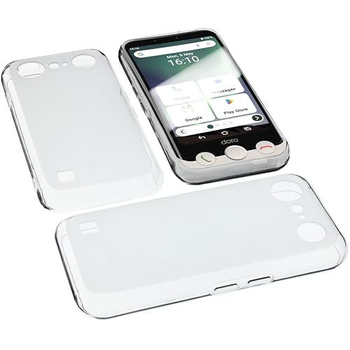 foto-kontor Coque Compatible avec Doro Aurora A10 / A11 Housse pour Smartphone Étui en Caoutchouc TPU Transparent