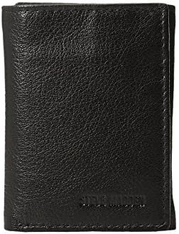 Steve Madden Men's Leather RFID Trifold Wallet with ID Window