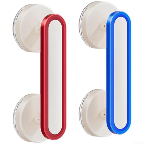 Yhenlovtt Tirador de puerta con ventosa sin taladro, para puerta de cristal, frigorífico, cajón con (E)