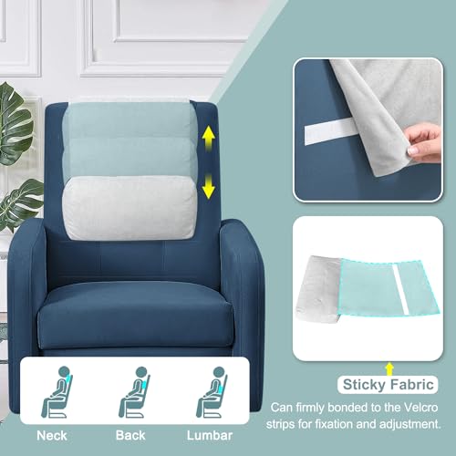 Recliner Pillows for Headrest Recliner Chair Head Pillow Neck Support Head Rest for Office Chair Couch Neck Reclining Pillow Leather Recliner Cushions Adjustable Head and Neck Pillow (1 Pcs) (Gray) - Image 3