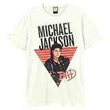 Amplified Michael Jackson   Bad   Couleur : blanc   100 % coton, salle de bain | Blanc vieilli, M
