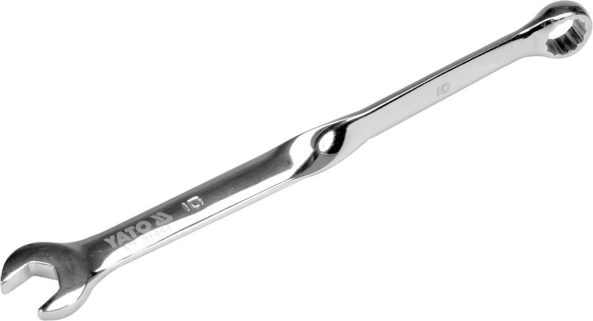 Yato Chrome Yt-01851, Combination Spanner, Twisted Construction, Size 10Mm