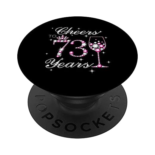 Saludos a 73 años 73 cumpleaños fiesta de cumpleaños de 73 años PopSockets PopGrip Intercambiable