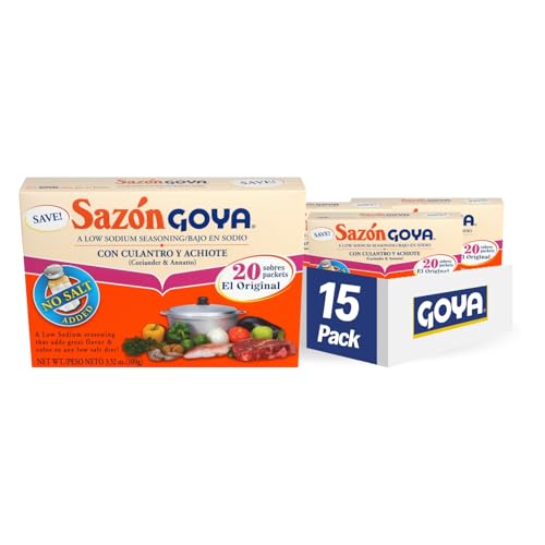 Goya Foods Sazón Seasoning with Coriander & Annatto, No Salt Added, 6.33 Ounce (Pack of 15) Packaging may vary image 4