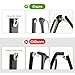 KALIONE 1 Pair Glasses Arm Replacement, Glasses Legs Replacement Eyeglass Arm Replacement Eyeglasses Arms Legs Replacement Accessories With Screws, Washers, Screwdrivers, Nose Pads (Black)