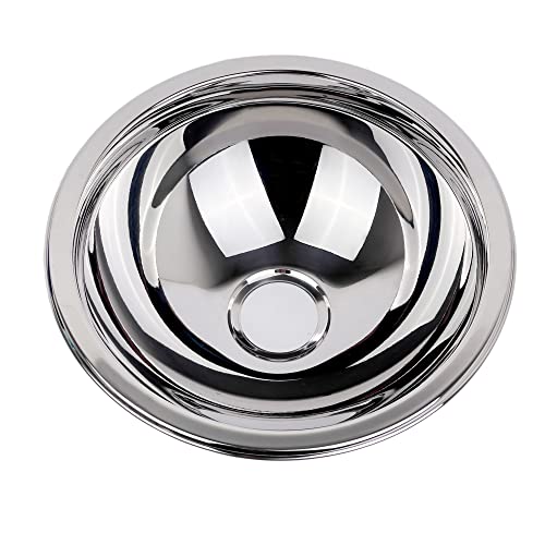 GATE14® Round Hemispherical Polished Stainless Steel Sink 1 Bowl 5 L, 260 month - Image 2