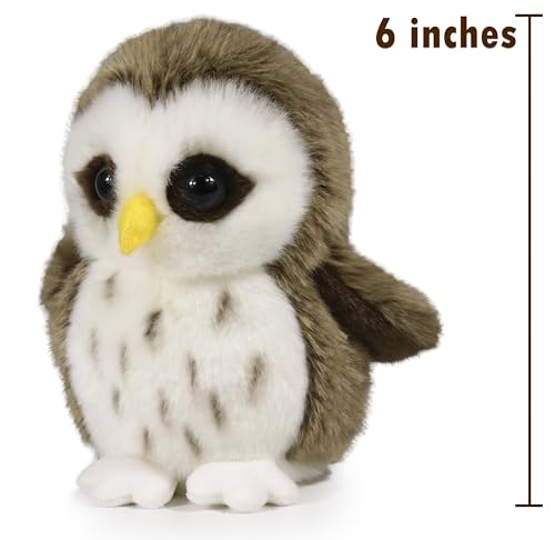 Ice King Bear Wild Animal Small Stuffed Animals Zoo Family Plush Toy (Owl 6 Inches) - Image 3
