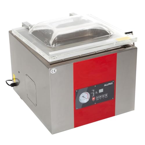 Vakuumiergerät mit Kammer KV 265 - Vakuumpumpe: 8 m³/h - 99% Vakuum - Kammermaße (LxBxH):...