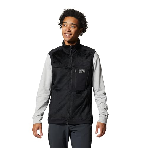 Mountain Hardwear Men's Polartec High Loft Vest, Black, Large