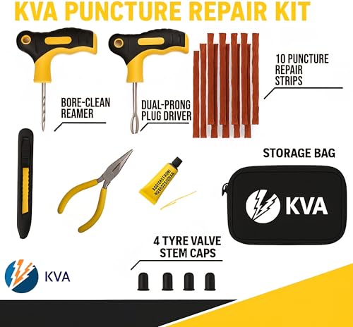 Image of KVA KV-333 Puncture Kit Tubeless Tyre Puncture Repair Kit