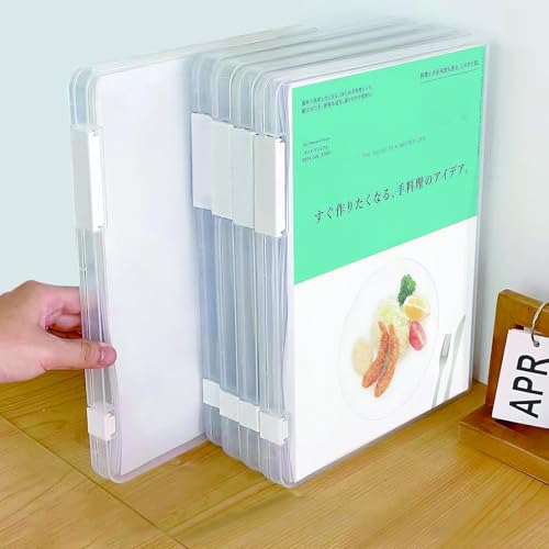 書類収納ケース ファイルケース A4 ファイル ファイルケース 5個セット 蓋付き 書類ケース ポータブルファイルケース 重ね置き可 防湿 防塵 防汚れ 保管 整理簡単 オフィス/学校/自宅/学生/教師に適用 (5個)