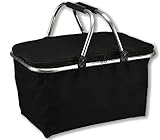 Beide Tragegriffe sind oben gepolstert, sodass sich der Korb angenehm tragen lässt