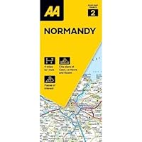 Road Map Normandy (AA Touring Map France 02) (AA Road Map France Series 02) Folded Map
