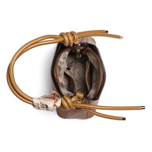 Image of EXOTIC Elara Knot Hobo Shoulder Bag for Women | Textured PU Leather | Detachable Sling Strap | Stylish Everyday Purse