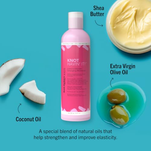 Aunt Jackie's Kids Knot Havin' It Leave-In Ultimate Detangling Hair Moisturizer for Naturally Curly, Coily and Wavy Hair, 12 oz - Image 2