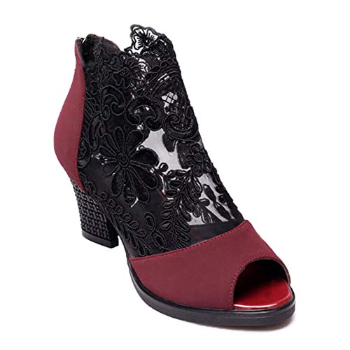 AiZnoY Einzigartiger Stil Halskette Choker Halskette Halsband Für Damen Mädchen Rotwein