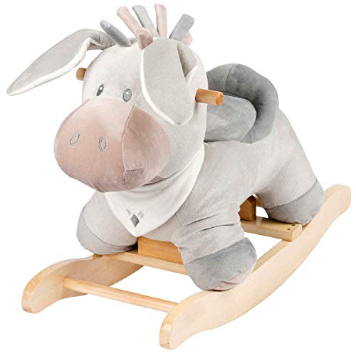 Nattou Bascule Âne Cappuccino, Buddiezzz, 18-36 Mois, 60 x 25 x 44 cm, Gris, 211802