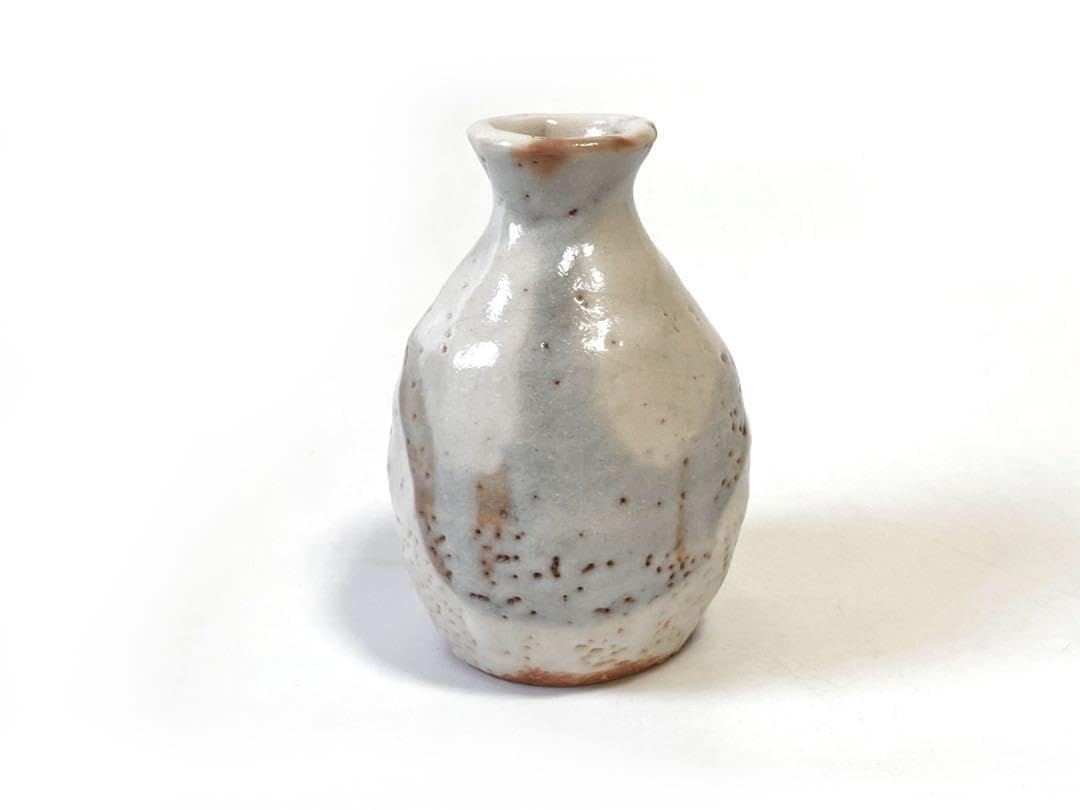 Amazon.co.jp: 陶芸家 作家物 河合竹彦 志野徳利 鉄絵 草文様 志野